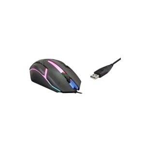 8733-3d Işıklı Kablolu Oyuncu Mouse - 1200dpi