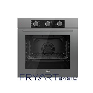 Ferre Fryart Basic Ss Serisi Gri Set (ss208 + Qxe62cpr +d088 ) - Kare Emaye Izgara