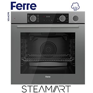 Ferre Steamart Ss Serisi Gri Set (ss208 + Xe64cpr +d065 ) - Kare Emaye Izgara