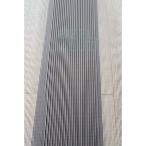 Antrasit Etek Dilimli Mikro Pliseli Stor Zebra Perde 80x180 cm