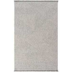 Vera 1456 Gri Yumuşak Dokulu Halı Kilim Salon Koridor Kesme Yolluk Dokuma Makine Halısı 120x180 cm
