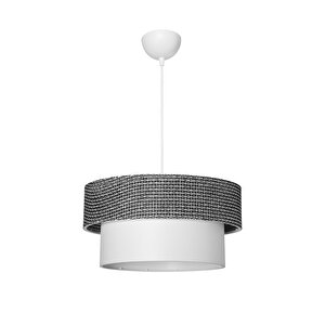 Mi̇na Sarkıt Si̇yah Artı Desen / Beyaz Fi̇nli̇n (38-30cm)