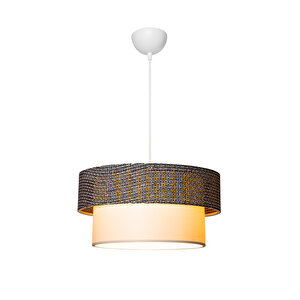 Mi̇na Sarkıt Si̇yah Artı Desen / Beyaz Fi̇nli̇n (38-30cm)
