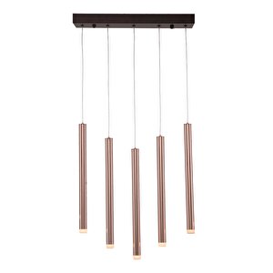 Voxlamp Düz Rozanslı Tubo Sarkıt Led Avize 5*ø25mm 10 Watt