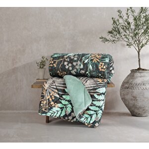 Cotton Box Velvet Çift Kişilik Yorgan Clorasa Mint 195x215 Cm