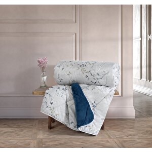 Velvet Tek Kişilik Yorgan Nitsa Denim 155x215 Cm