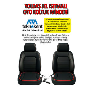 Jel Isıtmalı Oto Koltuk Minderi ÇİFTLİ Si̇yah