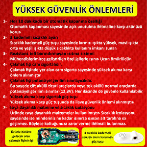 Yoldaş Isıtmalı Oto Koltuk Minderi Çi̇ftli̇ Si̇yah