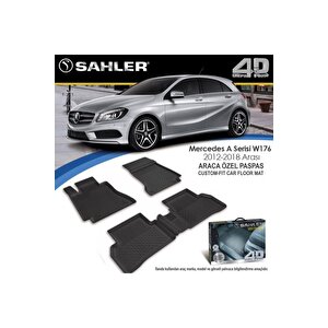 Mercedes A Serisi W176 2012-2018 Uyumlu Sahler Araca Özel 4.5d Havuzlu Oto Paspas - Mercedes W176
