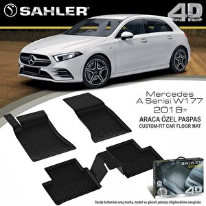 Mercedes A Serisi W177 2018+ Uyumlu Sahler Araca Özel 4.5d Havuzlu Oto Paspas - Mercedes W177 Hb/sedan