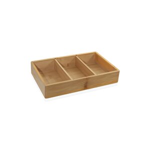Natura Bambu Organizer Kutu 25x16x4 Cm