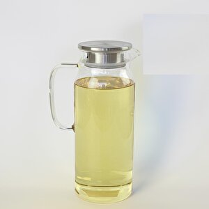 Metal Kapaklı Borosilikat Cam Sürahi 2 Litre Mien906