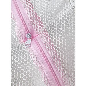 Pembe Beyaz Iç Çamaşırı Ve Sütyen Yıkama Filesi 3'lü