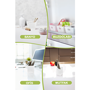 6 Adet Buzdolabı Kapak İçi Düzenleyici Ve Banyo Organizer Mit1103