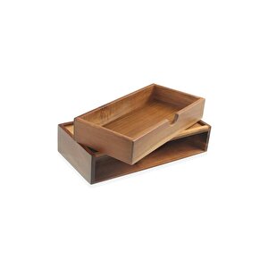 Natura Akasya Çekmeceli Organizer Kutu 25x16x5 Cm