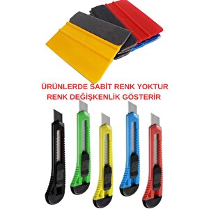 Duvar Paneli Uygulama Seti 1 Adet Keçeli Ragle 1 Adet Falçata Pratik Duvar Paneli Kağıdı Folyo Seti