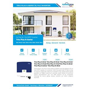 Tommatech Trio Plus K 25.0kw Üç Faz İnverter