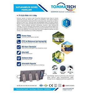 Tommatech Easy Life 110wp Katlanabilir Güneş Paneli