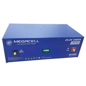 Megacell 25.6v 200ah Lifepo4 Lityum Demir Fosfat Akü