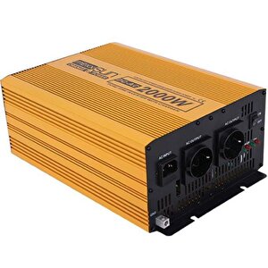 2000 Watt 12 Volt İnvertör Tam Si̇nüs Şarjli İnverter