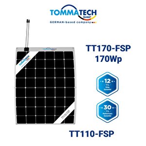 Tommatech 170 Watt Esnek Güneş Paneli Flexi̇ble