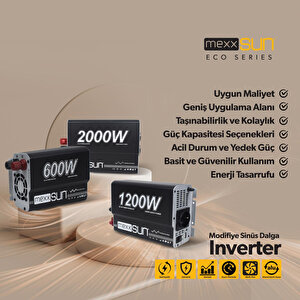Mexxsun Modifiye Sinüs 12v 2000w
