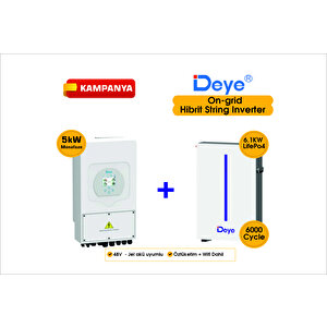 5 Kw On-grid Hibrit Monofaze Paketi Lv (48v)
