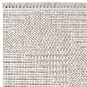Vera 1455 Vizon Yumuşak Dokulu Halı Kilim Salon Koridor Kesme Yolluk Dokuma Makine Halısı 160x300 cm