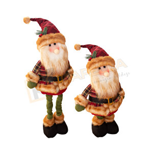 Dekorati̇f Yılbaşı Noel Baba Ayakları Uzayan 65cm