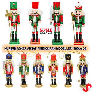 Kurşun Asker, Ahşap Fındıkkıran 18cm - Mızraklı