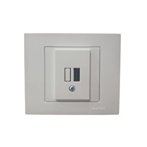 Grano Beyaz 1x Usb Şarj Prizi Çerçeve Dahil