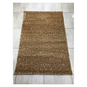 Gizem 125x180 El Örgüsü Düz Renk Açık Kahve Halı !