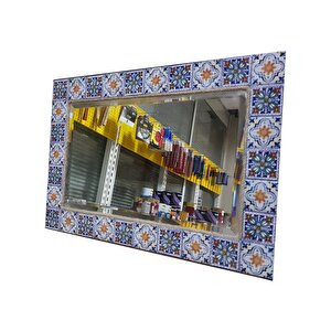 Nsp Dekorati̇f Ayna 47cm*33cm  Doğal Serami̇k Model 101