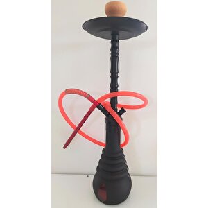 Büyük Boy Kalın Cam Çelik İthal Kilitli Nargile Takımı 9169