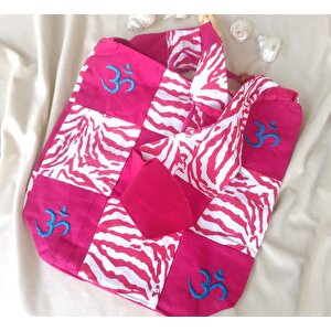 Çanta Bez Çanta Plaj Omuz Çantası Pazar Market Çantası Fermuarlı Çanta