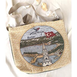 Çanta Bez Çanta Plaj Omuz Çantası Pazar Market Çantası Fermuarlı Çanta