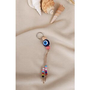 Nazar Boncuk Anahtarlık 10 Adet Kötü Göz Kovucu Hand Made Nazarlı Araba Süsü