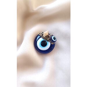 Magnet Nazar Boncuğu Deniz Kabuklu Magnet Mıknatıslı Buzdolabı Süsü 3 Cm