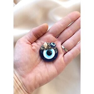 Magnet Nazar Boncuğu Deniz Kabuklu Magnet Mıknatıslı Buzdolabı Süsü 3 Cm