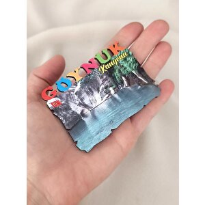 Magnet Antalya Göynük Kanyonu Ahşap Mıknatıslı Buzdolabı Süsü