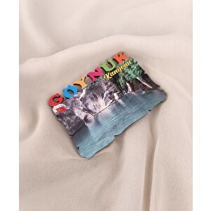 Magnet Antalya Göynük Kanyonu Ahşap Mıknatıslı Buzdolabı Süsü