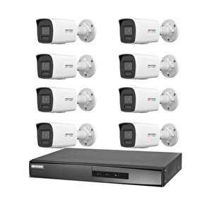 Hikvision 8 Kameralı 4 Mp Colorvu İp Güvenlik Kamera Seti Ds-2cd1047g2h-liuf (dahili Mikrofonlu)