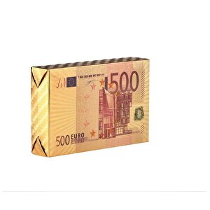 İskambil Kağıdı Euro Baskılı Altın Renk Plastik Parlak Su Geçirmez Poker Oyun Kartı