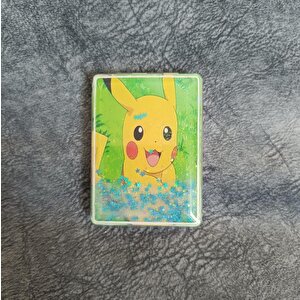 Cep Ayna Pokemeon Pikachua Makyaj Çanta Seyehat Taşınabilir Ayna Bebek Sulu Kozmetik Büyüteç Kompakt Katlanır