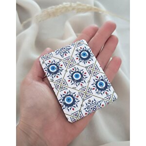 Ayna Makyaj Aynası Nazar Kötü Göz Kovucu Model Cep El Aynası Çanta Seyahat Taşınabilir