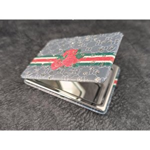 Cep Ayna Gül Makyaj Çanta Seyahat Taşınabilir Ayna Kozmetik Büyüteç Kompakt