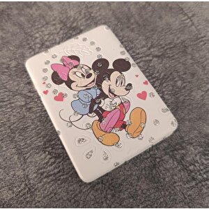 Cep Ayna Makyaj Çanta Seyehat Taşınabilir Mickey Minnie Mouse Ayna Kozmetik Büyüteç Kompakt