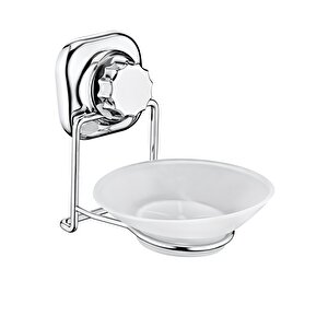 Delmeye Son Yapışkanlı Katı Sabunluk Düzenleyici Krom Yk-713 A-12