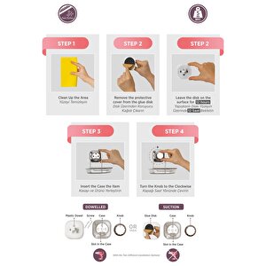 Delmeye Son Yapışkanlı Katı Sabunluk Düzenleyici Krom Yk-713 A-12