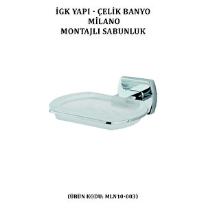 İgk Yapi - Çeli̇k Banyo Mi̇lano Montajli Sabunluk (mln10-003)